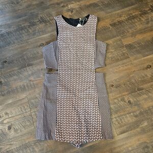 Zara Blue and Orange Sheath Jumpsuit for Casual Occasions